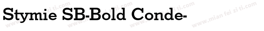 Stymie SB-Bold Conde字体转换